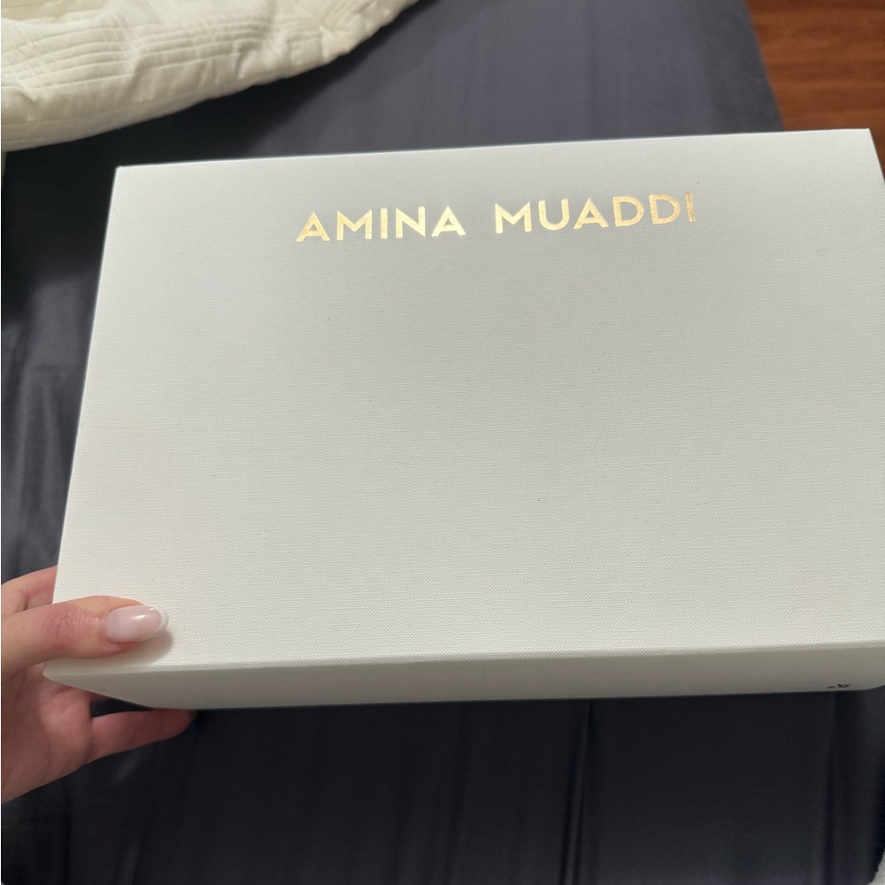 Amina Muaddi Clear Sling Back - Picture 7 of 8